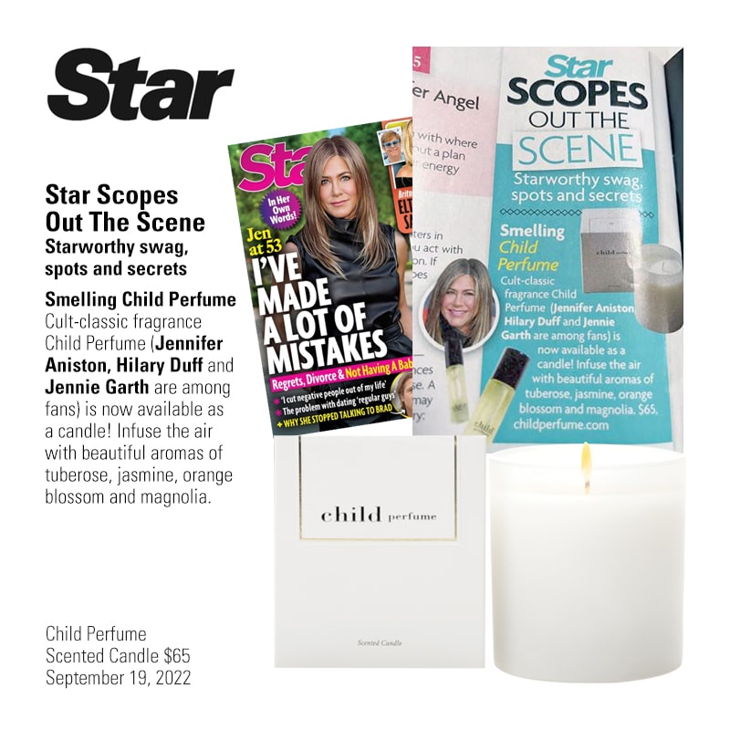 Child Perfume Scented Candle - details below